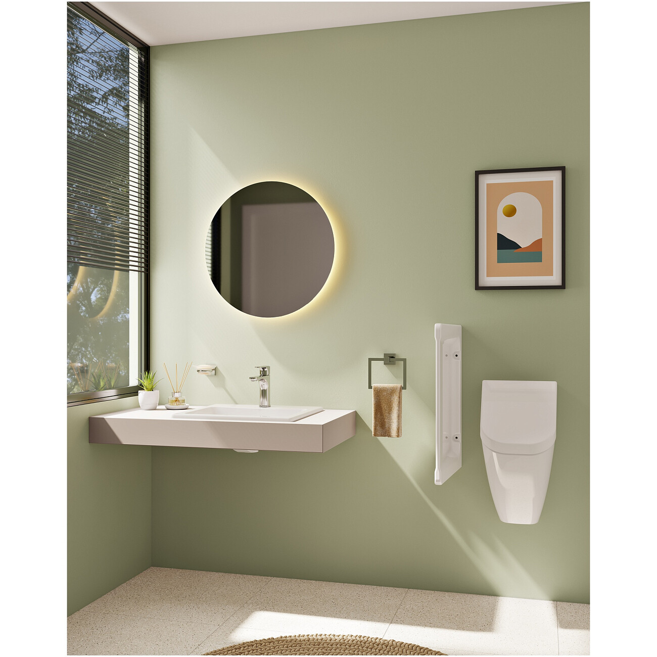 Смеситель для раковины однорычажный хром Vitra Root Round A42706EXP - изображение 4