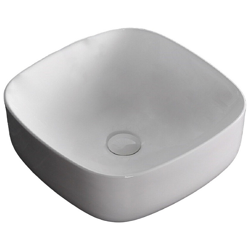 Раковина накладная керамическая квадратная белая Cerutti SPA CR0010 ...