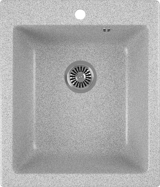Мойка кухонная прямоугольная мраморная серая Domaci "Бьелла" DMC-17-310 - изображение 1
