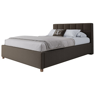 Кровать подростковая 140х200 коричневая Wales