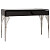 Туалетный столик с зеркалом  и металлическими ножками черный Triangl Black One