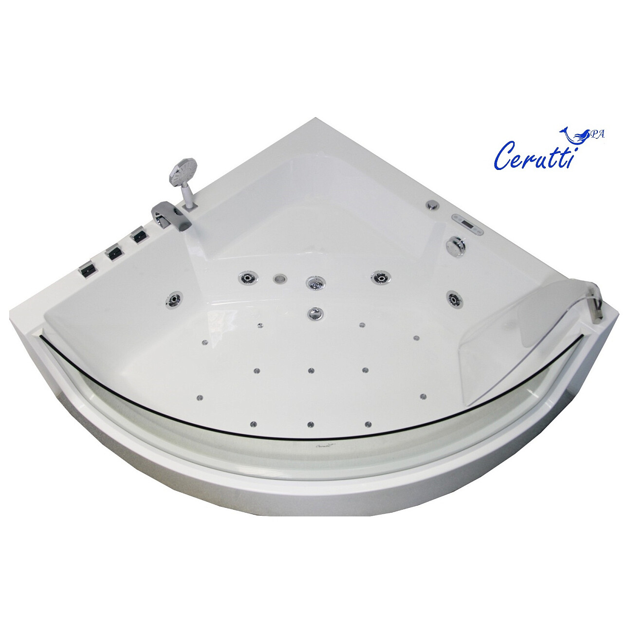 Ванна акриловая гидромассажная белая Cerutti SPA C-401 - изображение 7