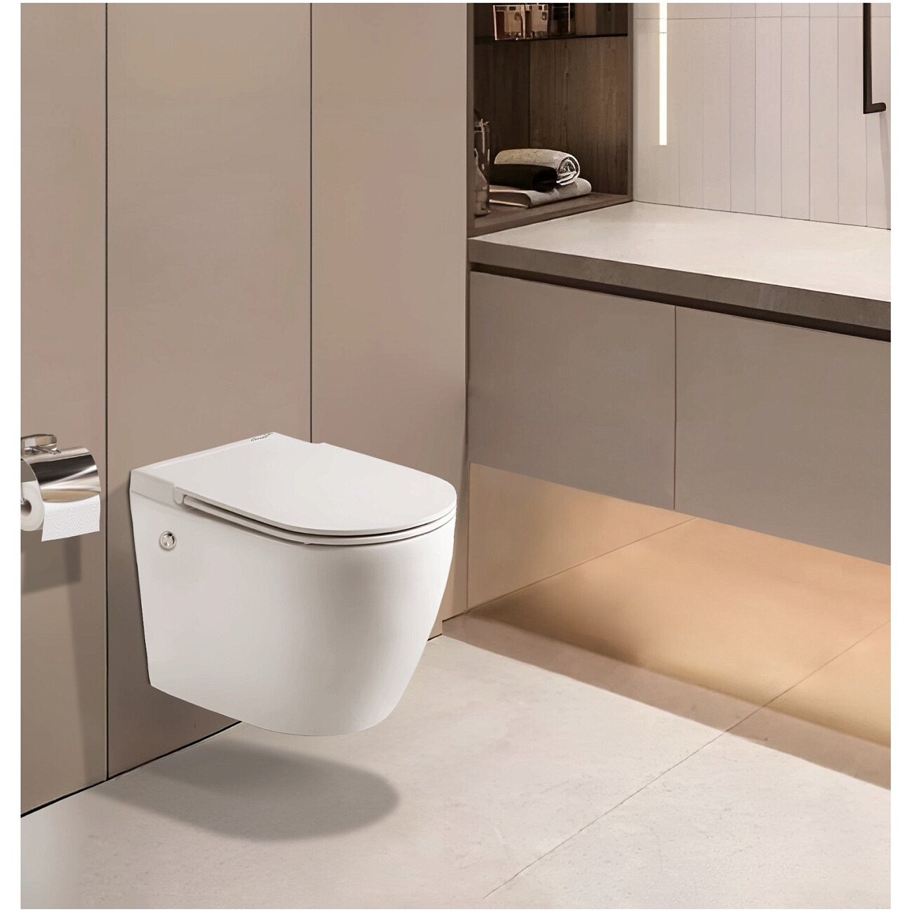 Унитаз подвесной с импульсным смывом белый Cerutti SPA Sella Aria Pulse - изображение 2