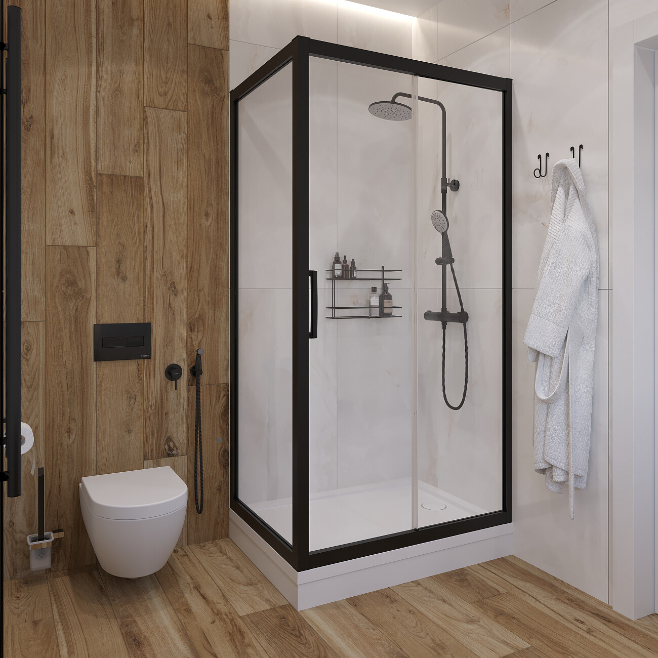 Поддон для душа акриловый с сифоном 110x80 см белый Stworki "Эстерсунд" ESП0055 - изображение 6