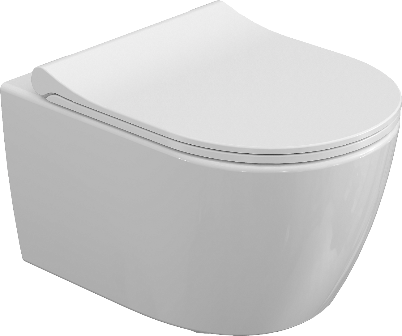 Унитаз подвесной белый Stworki "Ларвик" 5512 530224 с инсталляцией Tece Now 9400414 - изображение 6