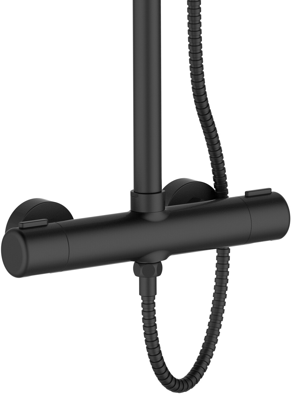 Душевой комплект с верхним душем и смесителем для душа черный Stworki "Орхус" OR-04b - изображение 6