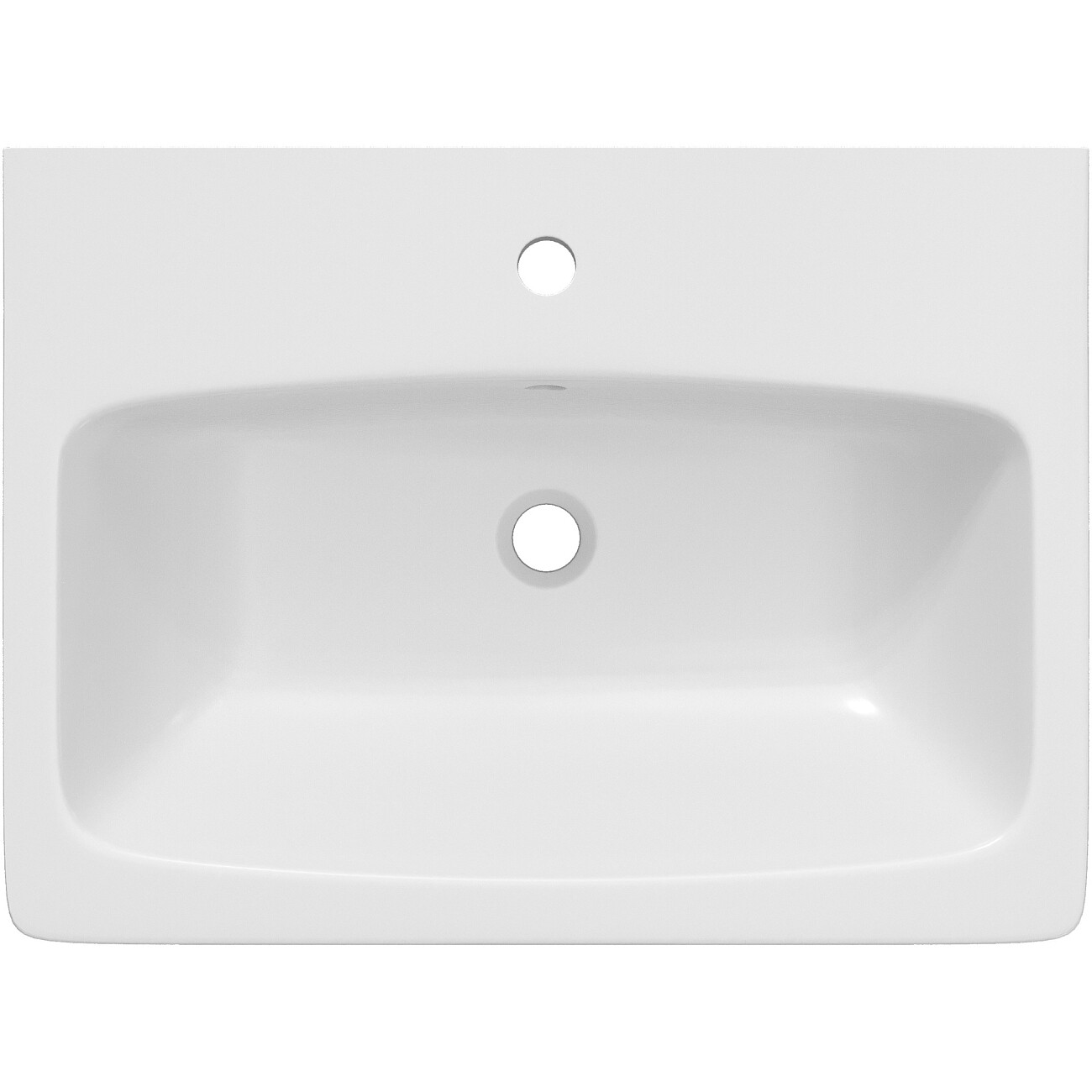 Раковина мебельная фарфоровая 60 см белая Stworki "Нео" - изображение 7