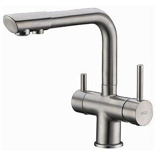 Смеситель для кухни под фильтр из латуни никель Wasserkraft A8027