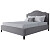 Кровать двуспальная 160х200 серая Cassis Upholstered
