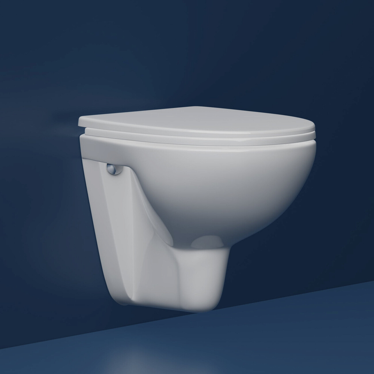 Унитаз подвесной безободковый с инсталляцией и кнопкой смыва белый Stworki Lauta 589987 - изображение 10