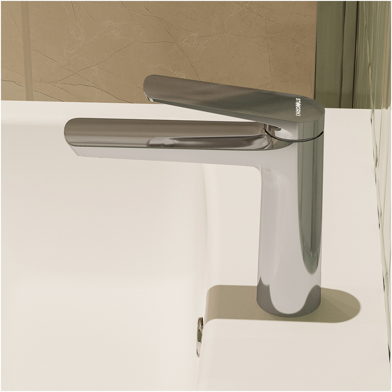 Смеситель для раковины однорычажный хром Stworki "Вирклунд" S05010CR - изображение 7