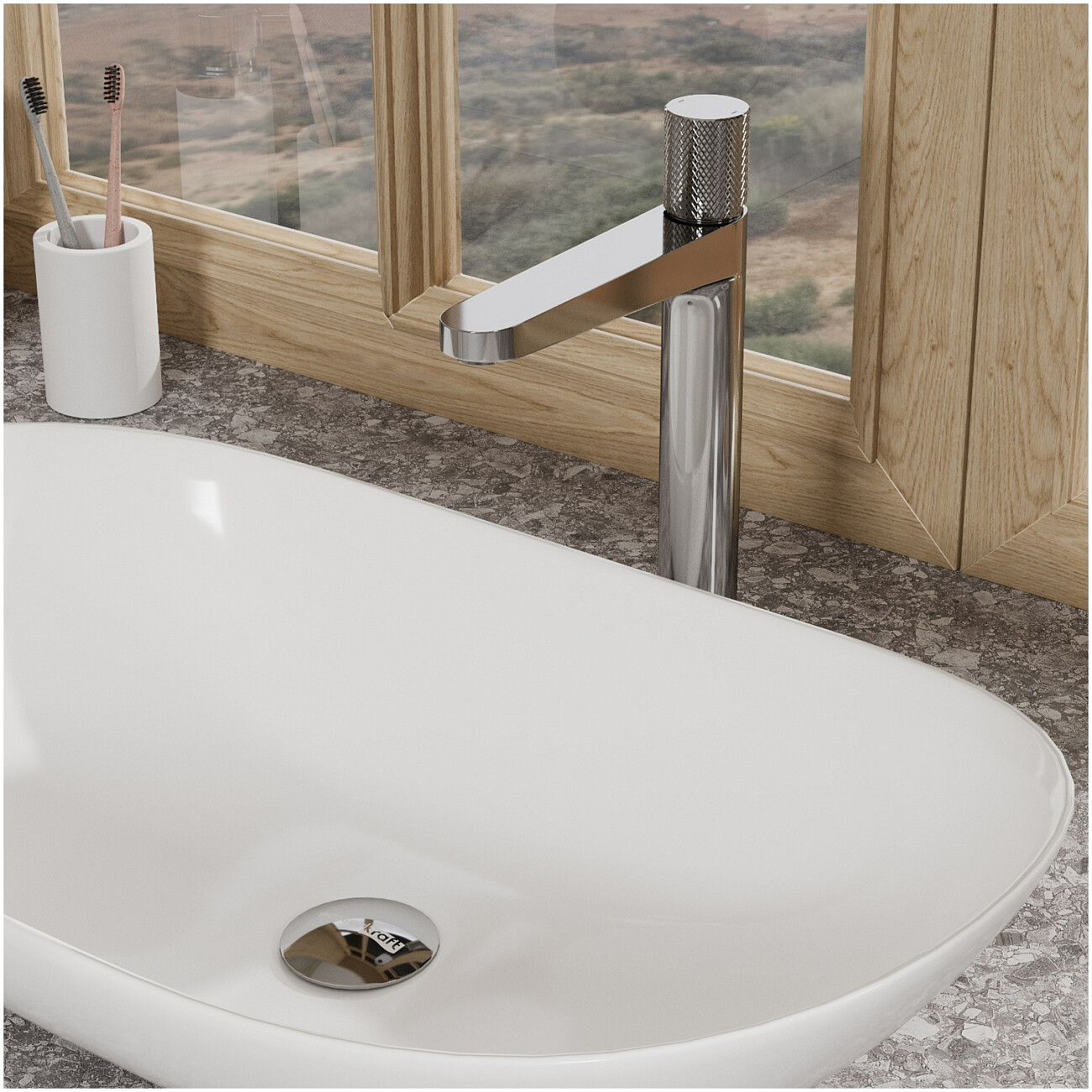 Смеситель для раковины из латуни хром Wasserkraft 4603H - изображение 4