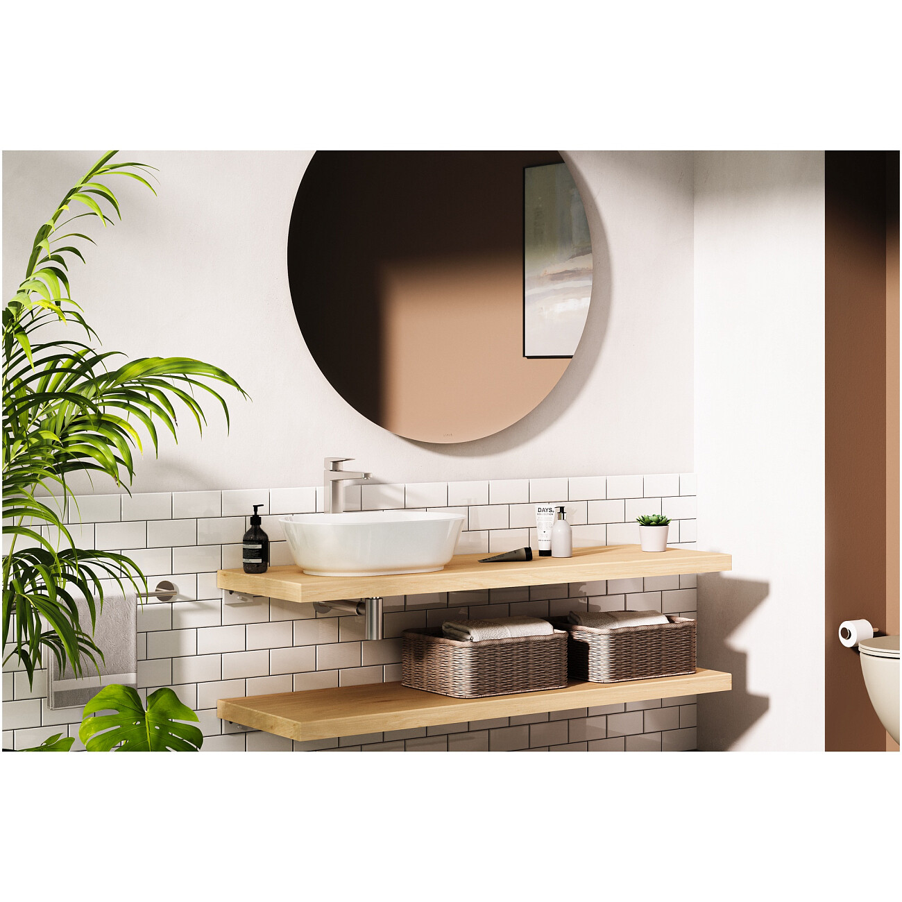 Смеситель для раковины однорычажный хром Vitra Root Square A42733EXP - изображение 2