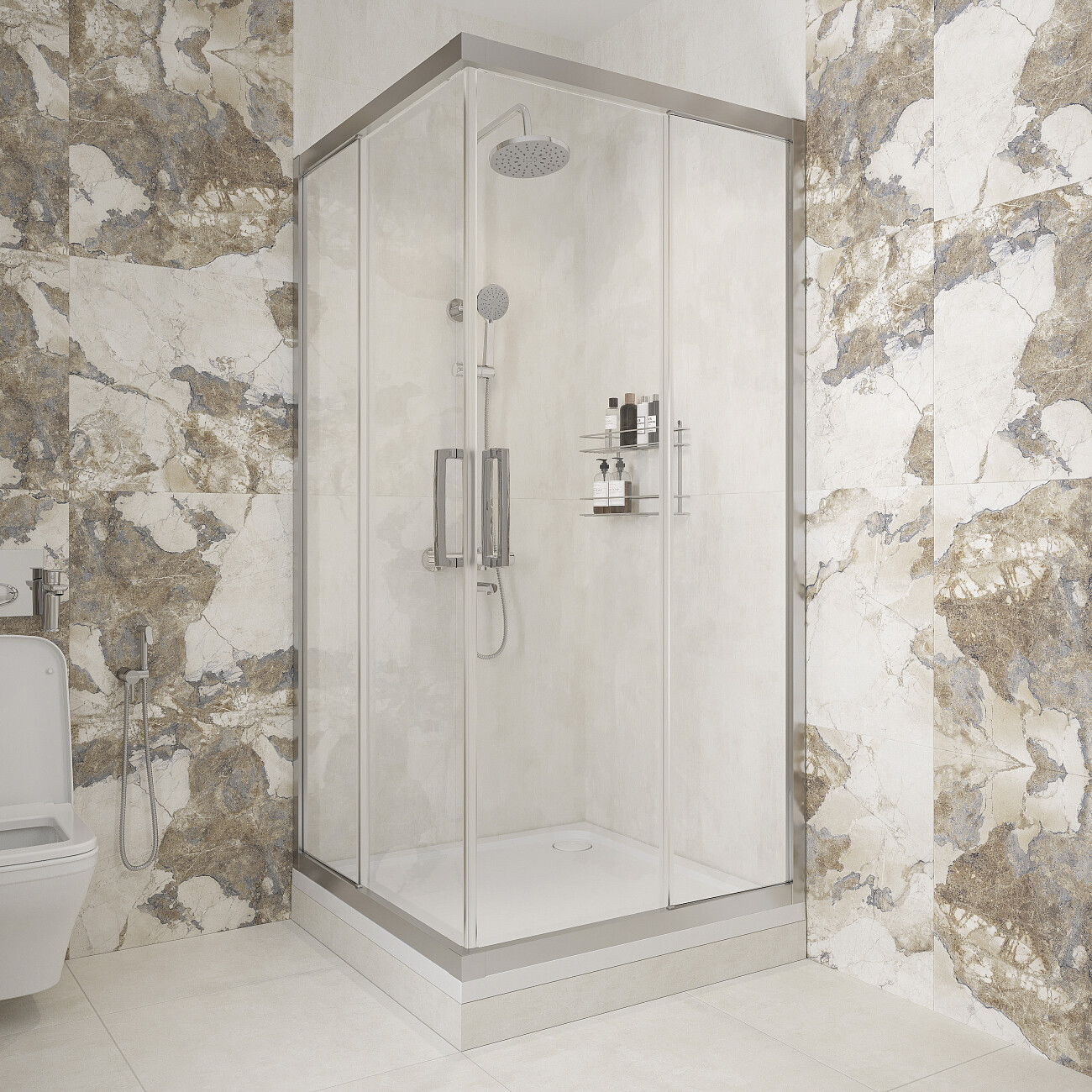 Поддон для душа акриловый с сифоном 100x100 см белый Stworki "Дублин" DBП0051 - изображение 3