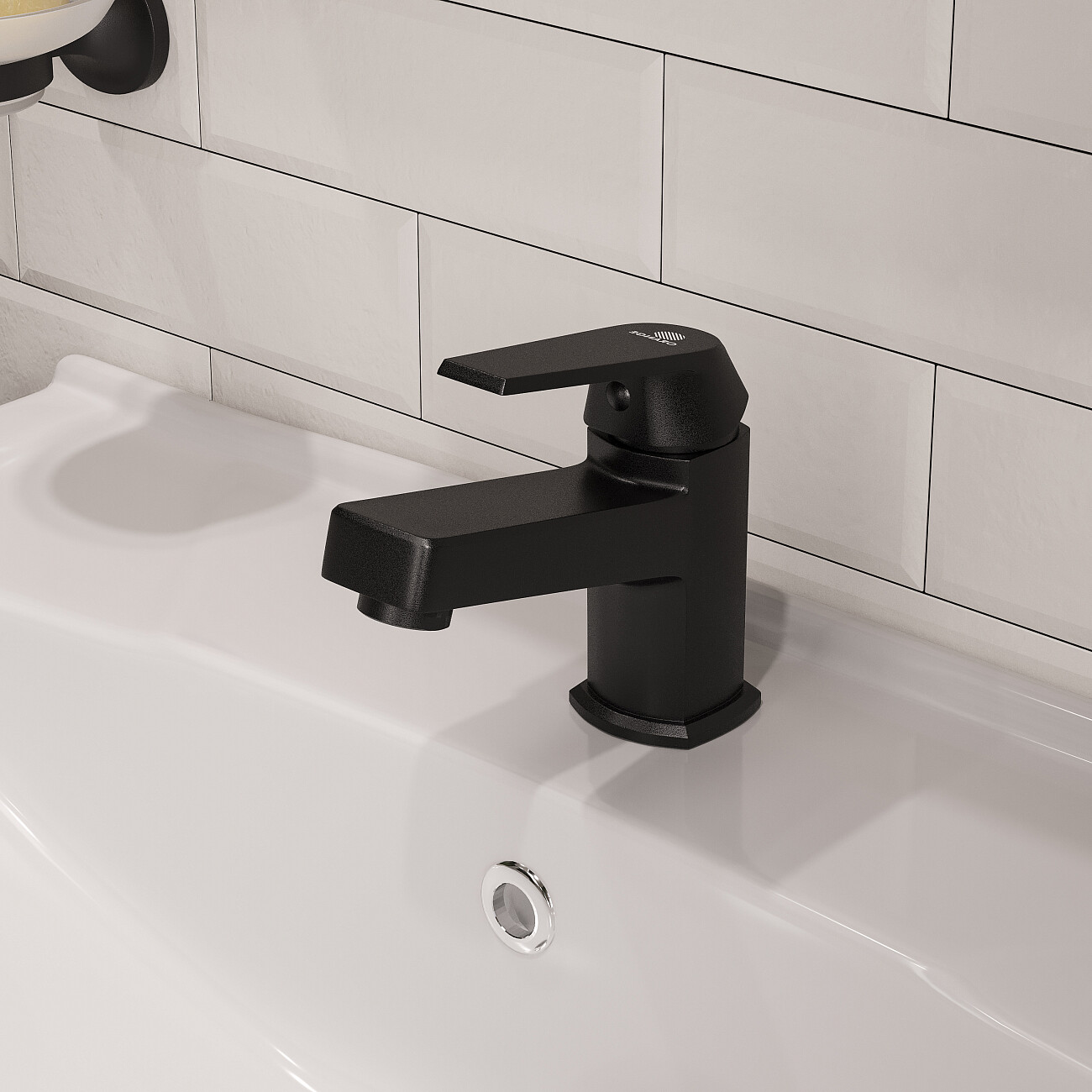 Комплект смесителей для раковины и для ванны черный Diwo "Смоленск" - изображение 4