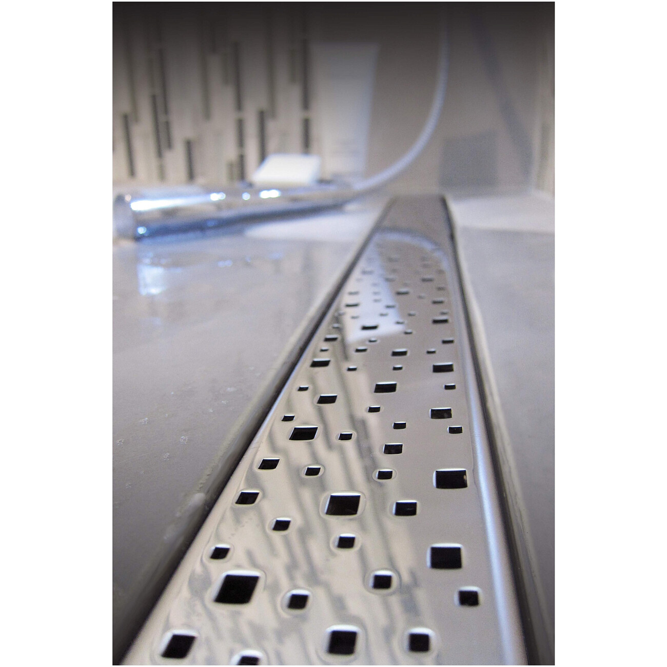 Душевой лоток с решеткой 65 см хром Creto Quadro CRE-650 QH - изображение 5