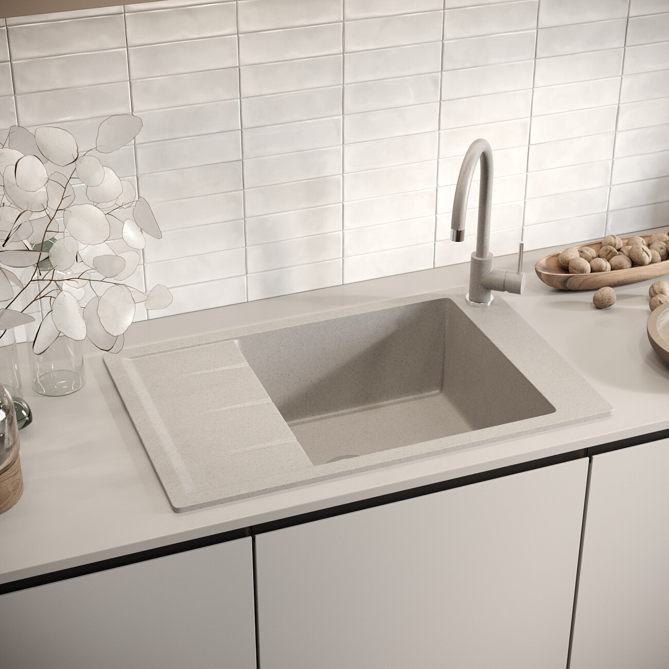 Смеситель для кухни однорычажный барит Domaci "Солерно" DC-3004 - изображение 4