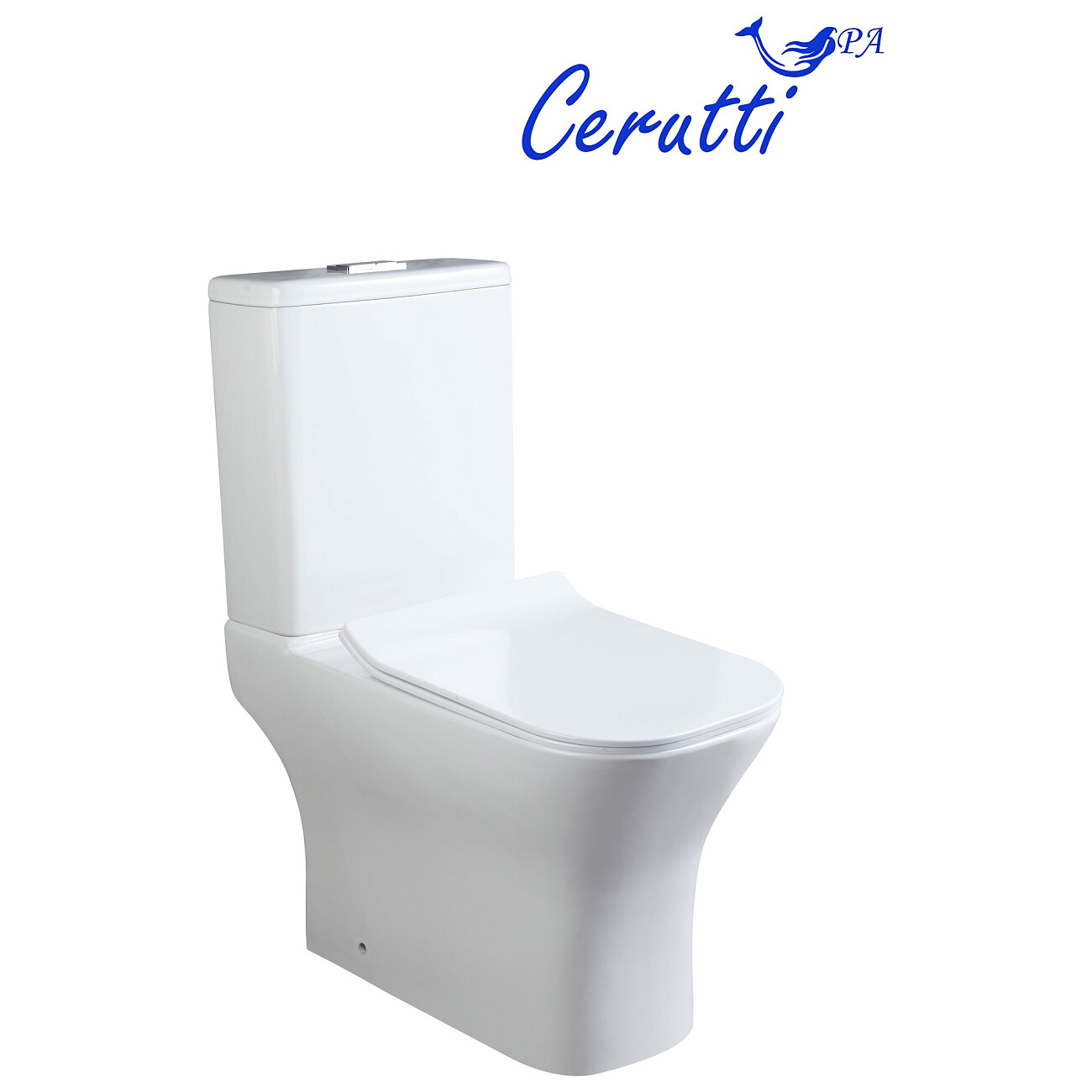 Унитаз напольный безободковый белый Ceruttispa Vettore Tornado CT10816 - изображение 5