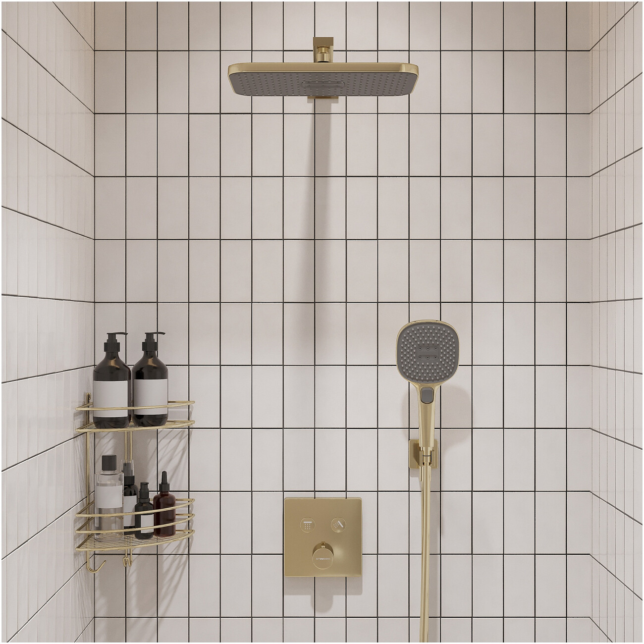 Душевой комплект глянцевое золото Stworki "Гетеборг" S03230GG - изображение 6