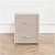 Прикроватная тумбочка с двумя ящиками кремовая Эстетика