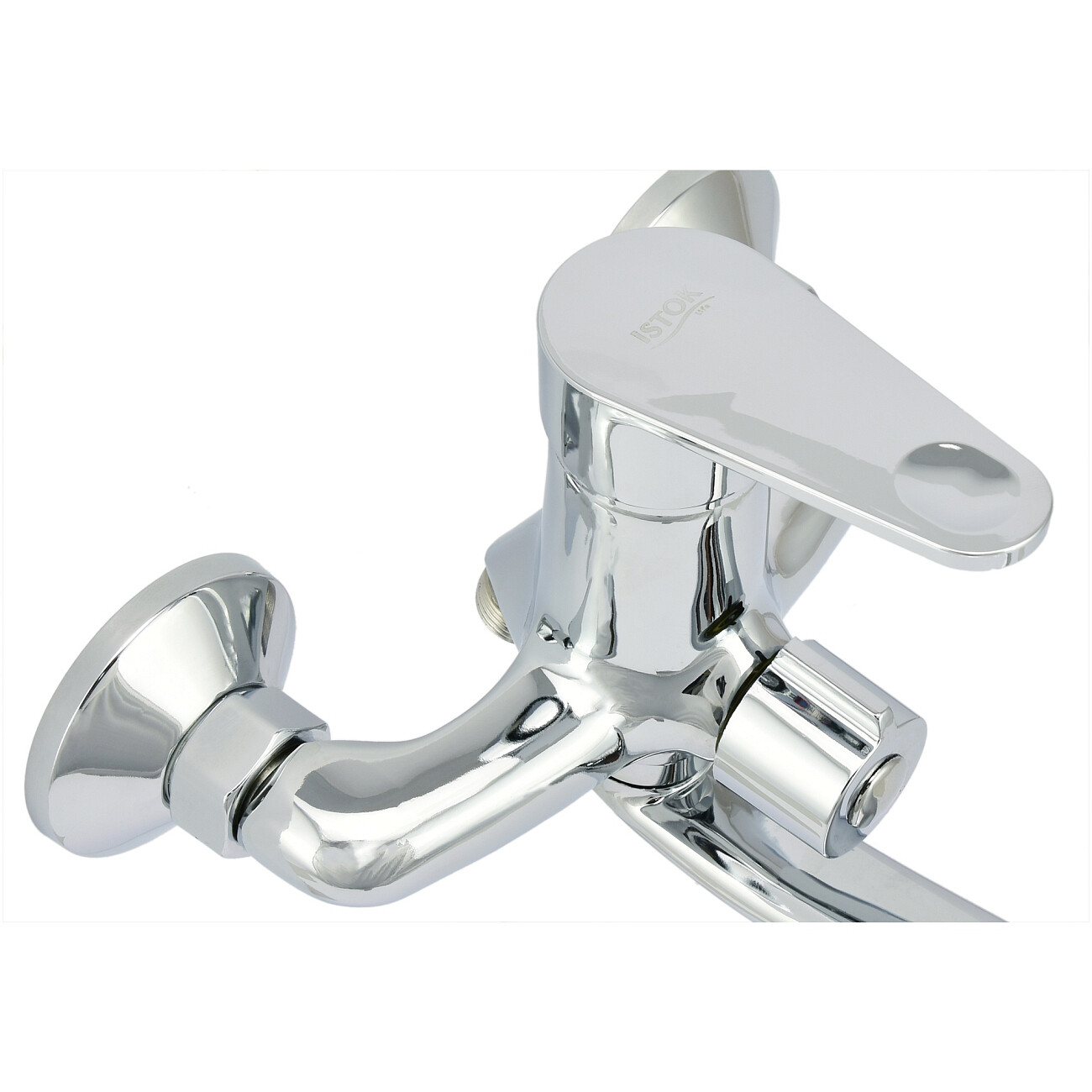 Смеситель для ванны однорычажный с душевым гарнитуром хром Istok life Standard 0402.403 - изображение 5