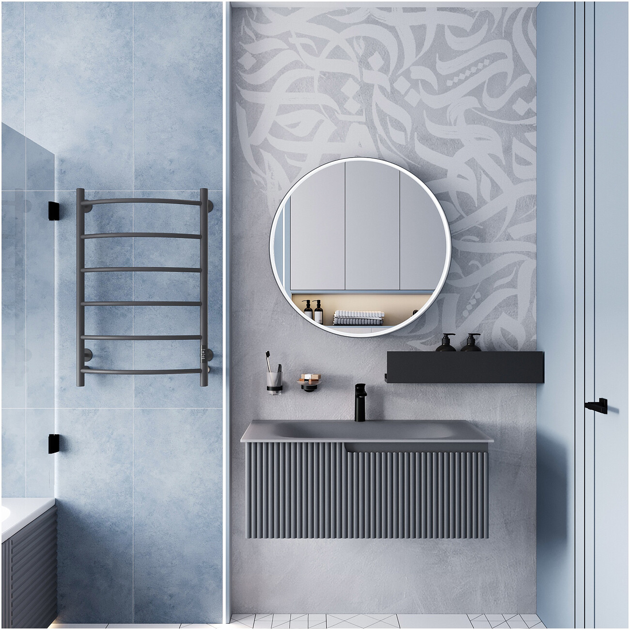 Полотенцесушитель электрический 60х50 см графит Ewrika "Сафо ПР" - изображение 7