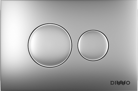 Кнопка смыва для унитаза матовая хром Diwo 7311