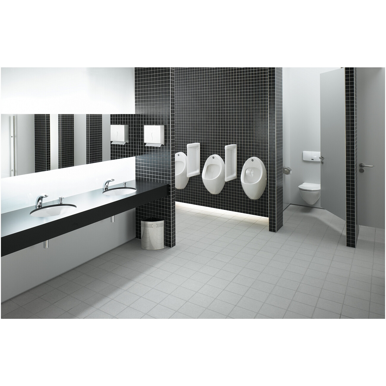 Писсуар подвесной с сенсорным смывом белый VitrA Arkitekt 4106B003-5598 - изображение 3