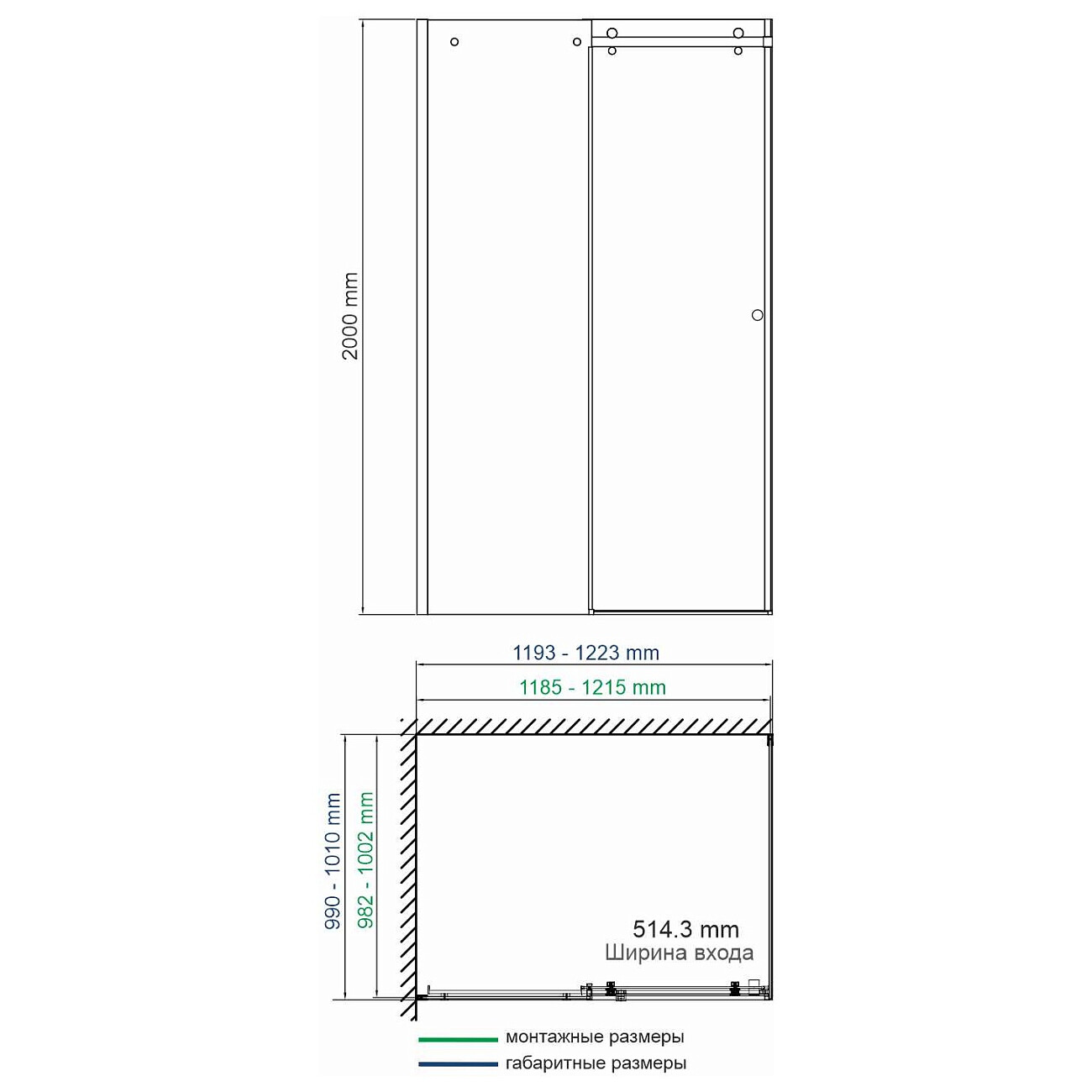 Обратная панель 100х200 см хром Vils 56R10-RP100 - изображение 2