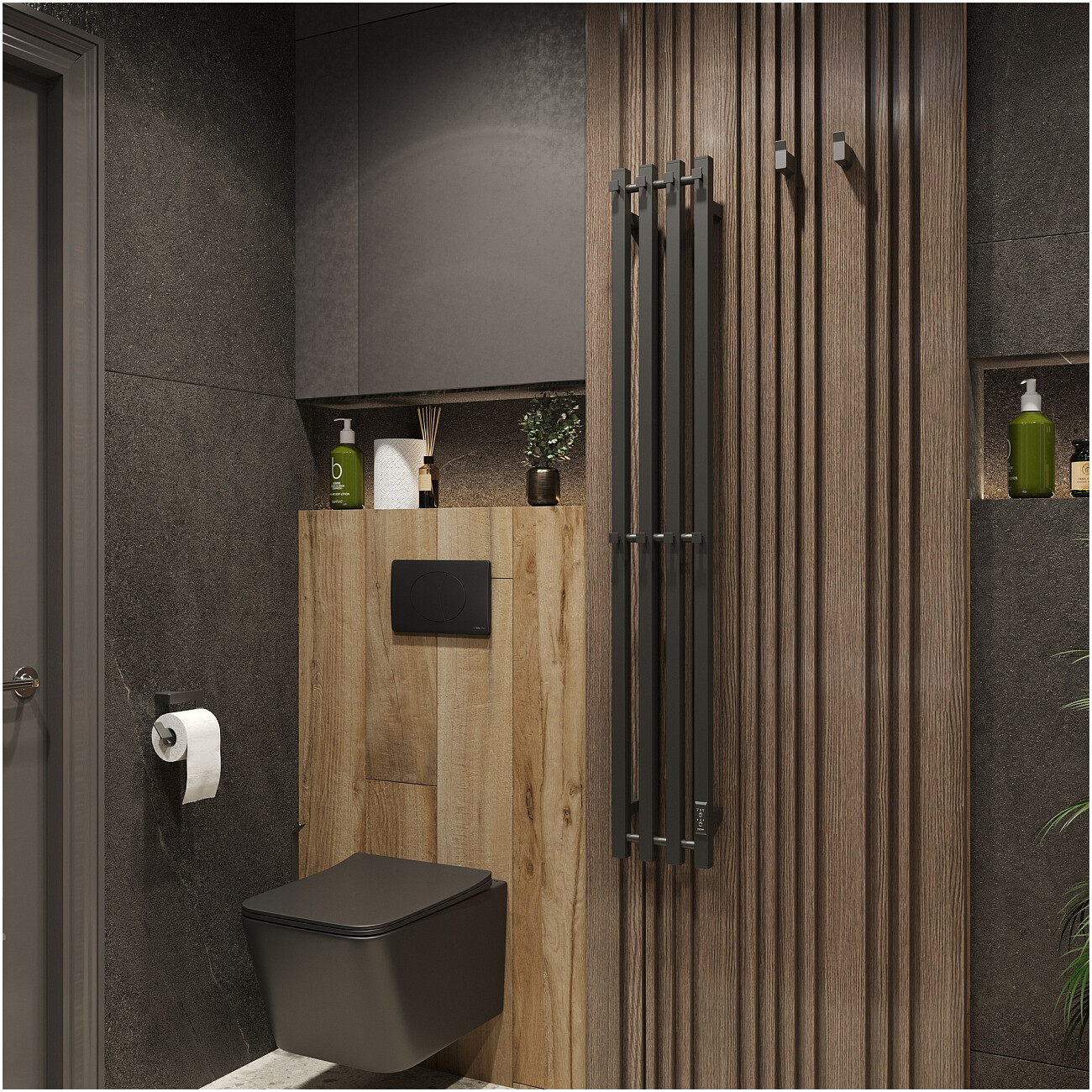 Полотенцесушитель электрический 140х21 см черный Ewrika "Пенелопа P4" 4657812419931 - изображение 4