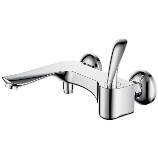 Смеситель для ванны однорычажный с душевым гарнитуром хром D&K Venice Baciano DA1033241