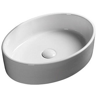 Раковина накладная керамическая овальная белая Cerutti SPA CR7016