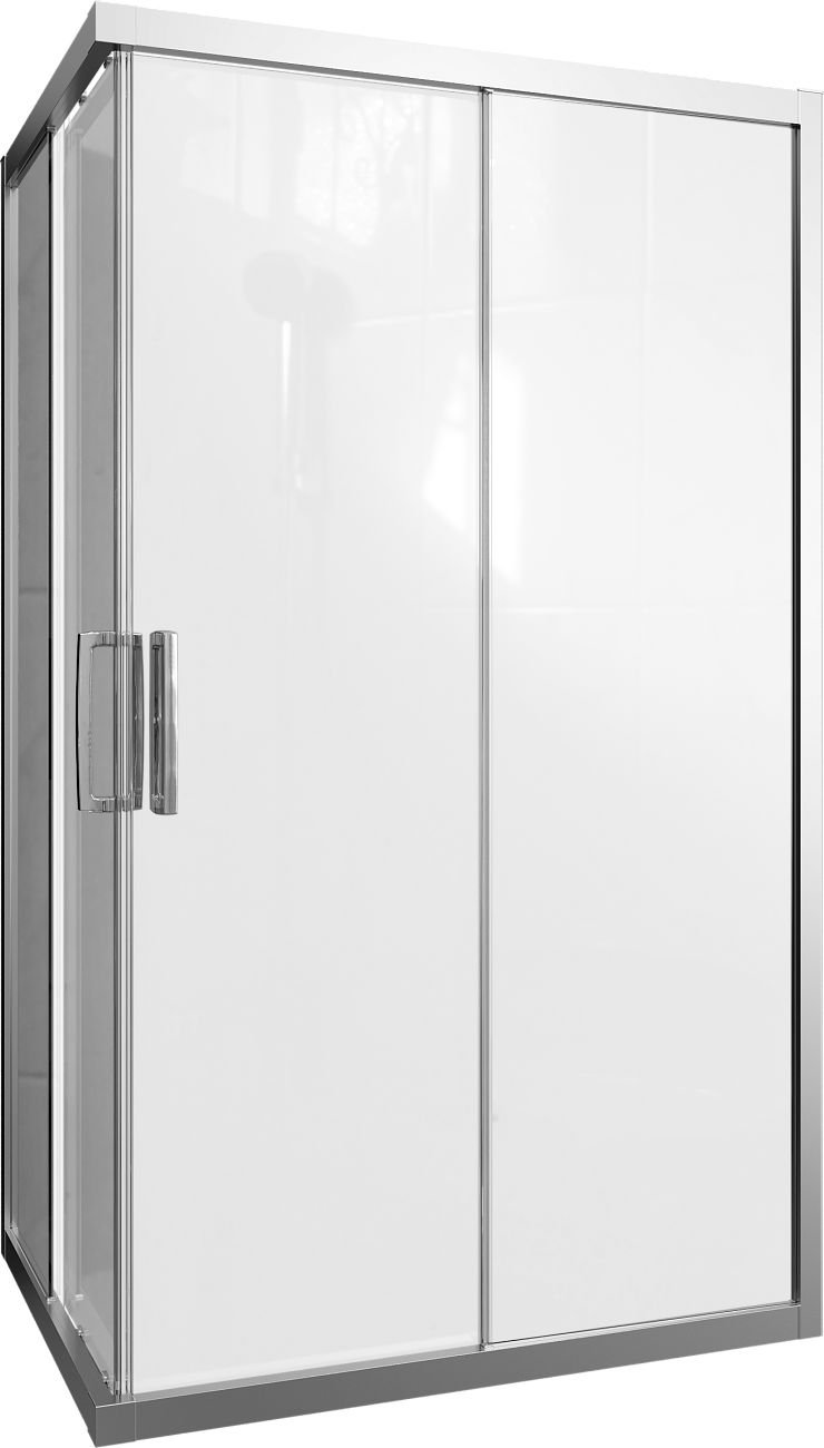 Душевой уголок 140х80 см хром матовый, прозрачное стекло Stworki "Карлстад" - изображение 6