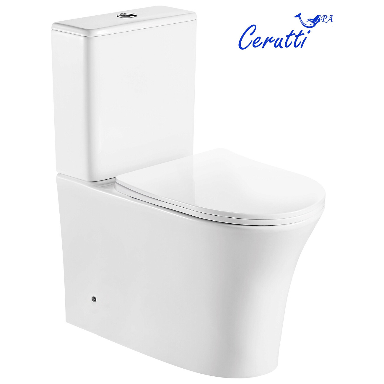 Унитаз напольный безободковый белый Cerutti SPA Adige CT7836 - изображение 5