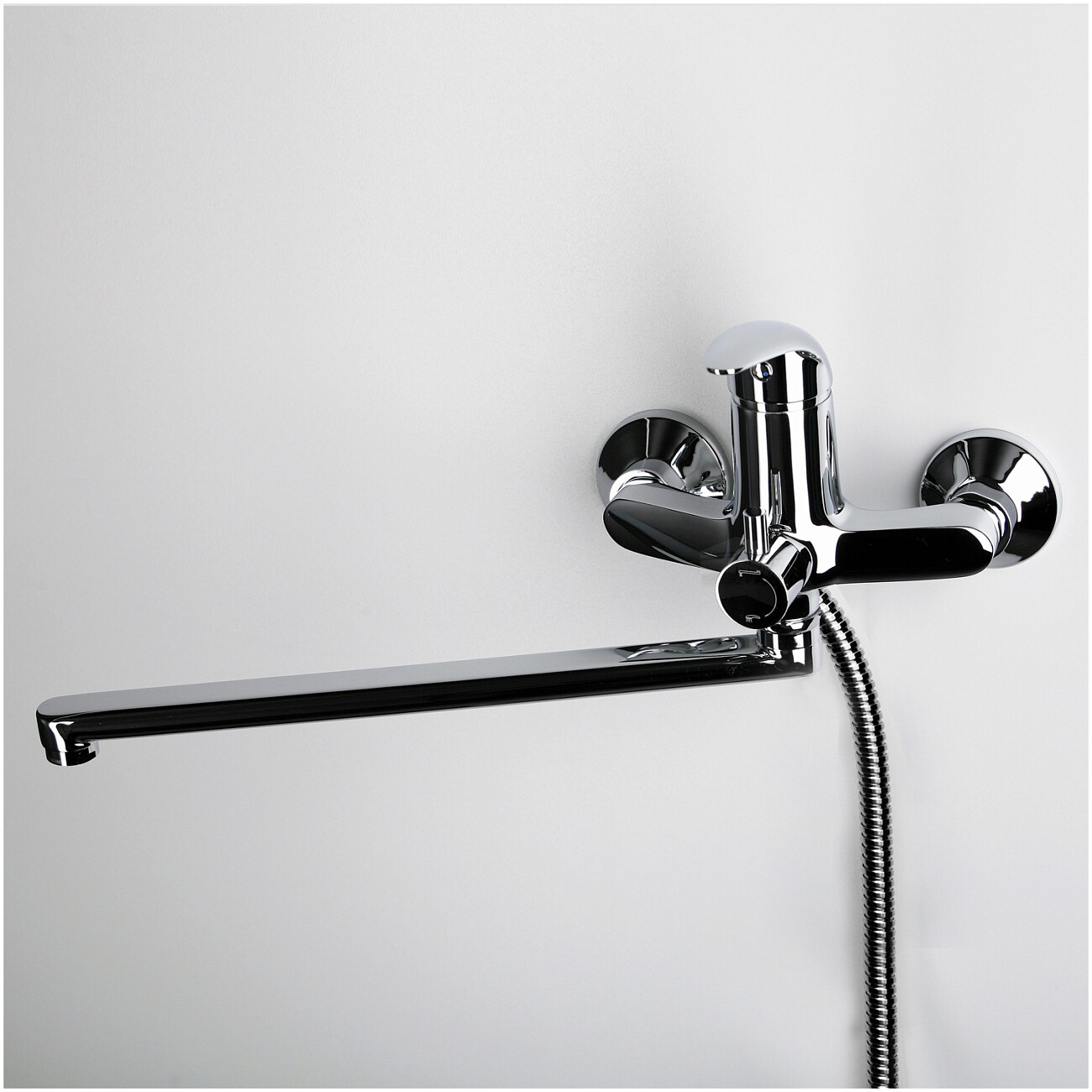 Душевой комплект с лейкой и длинным изливом хром Wasserkraft Isen 2602L - изображение 2