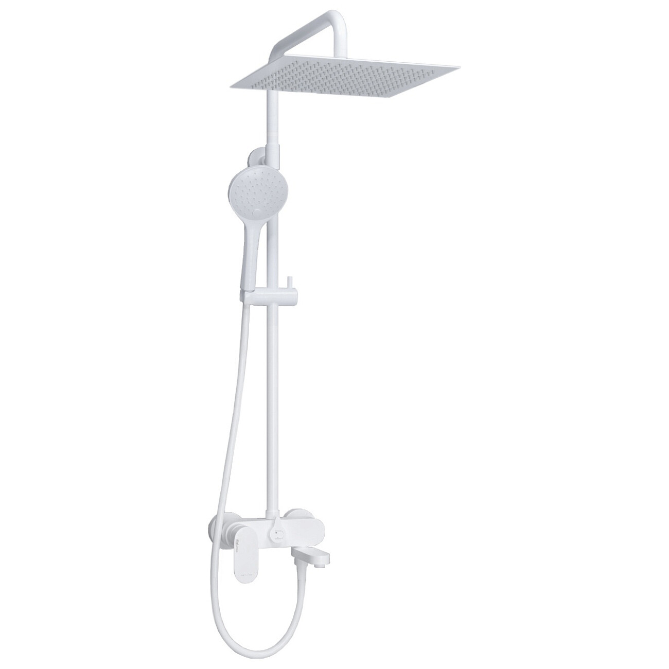 Душевая система со смесителем из латуни белая Wasserkraft A185.163.155.WM - изображение 3