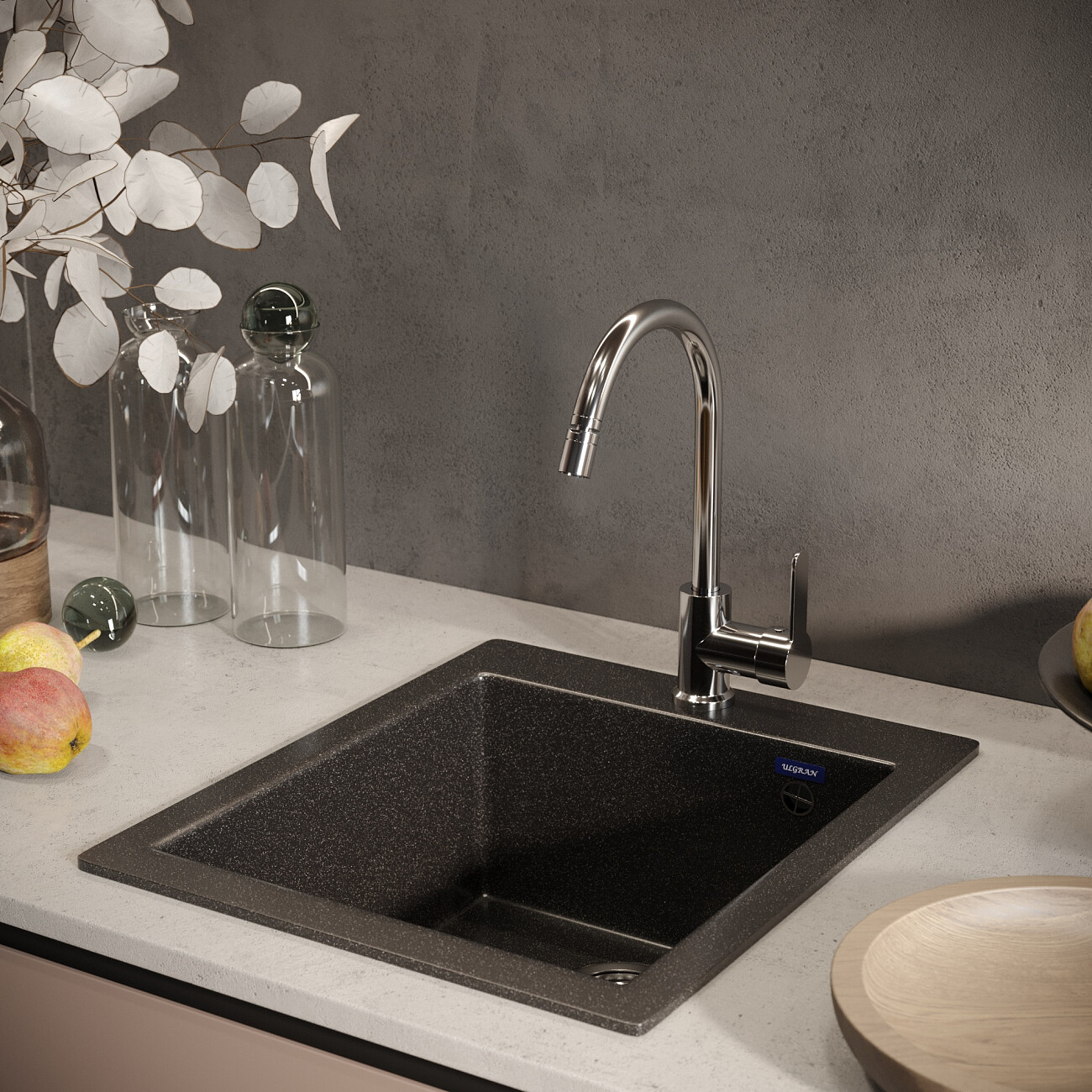 Смеситель для кухни хром Mega City MG-ZRV102 - изображение 5