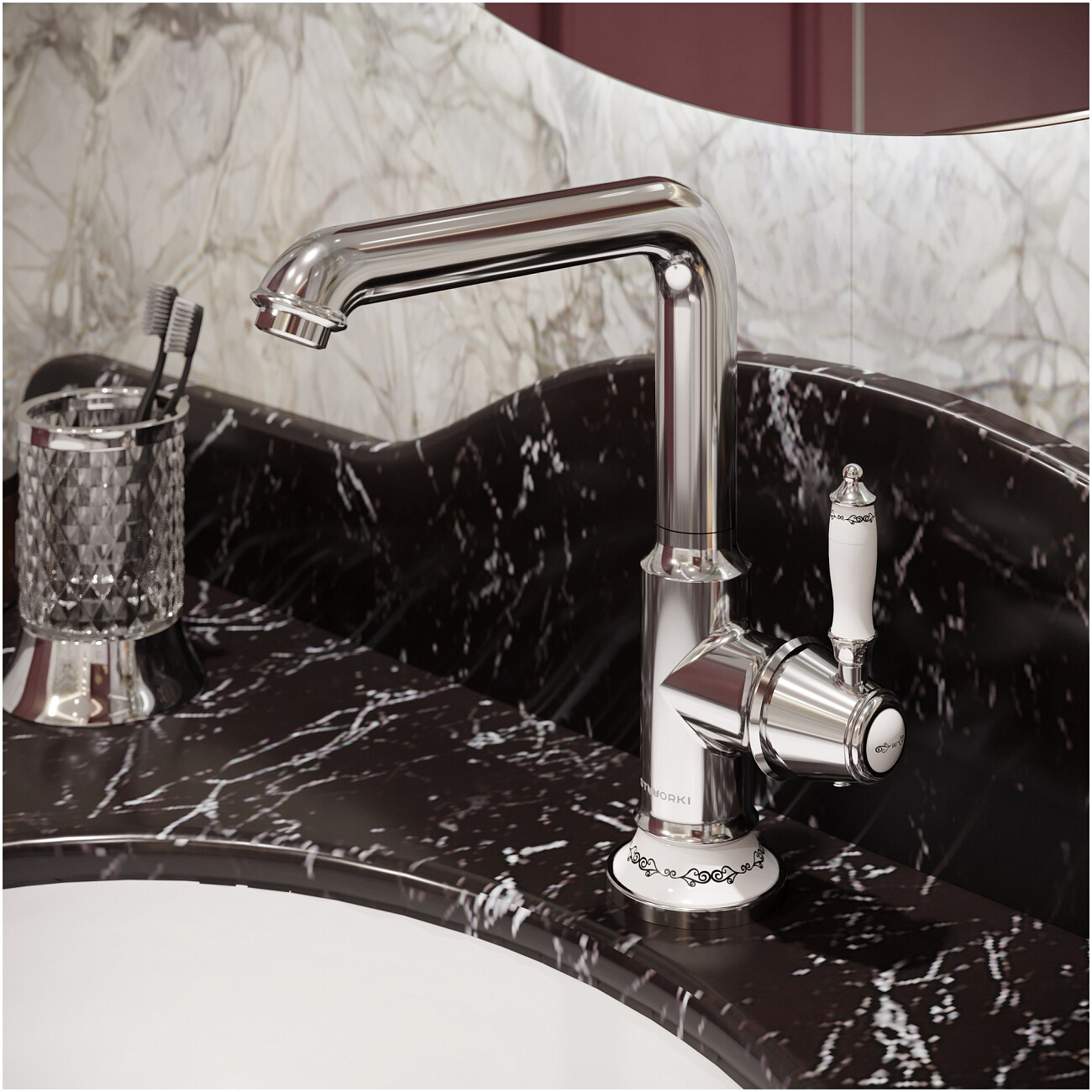 Смеситель для раковины однорычажный хром Stworki "Свендборг" S02020CR - изображение 5