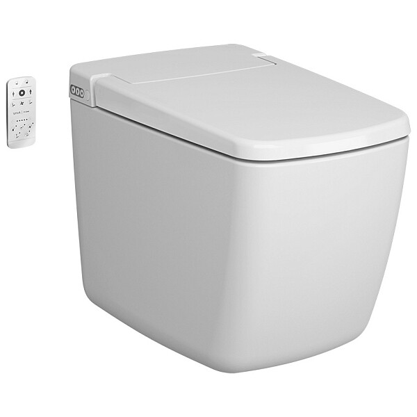 Унитаз напольный с электронным управлением белый Vitra V-Care Prime 7232B403-6217 - изображение 1
