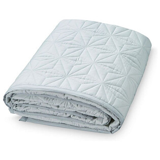 Плед детский стеганый 120х120 см мятный