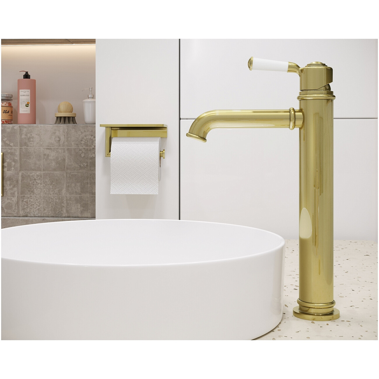 Смеситель для раковины-чаши однорычажный антик Timo Arisa 5311-02F - изображение 2