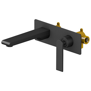 Смеситель для раковины встроенный черный Timo Anni 2771-03SM