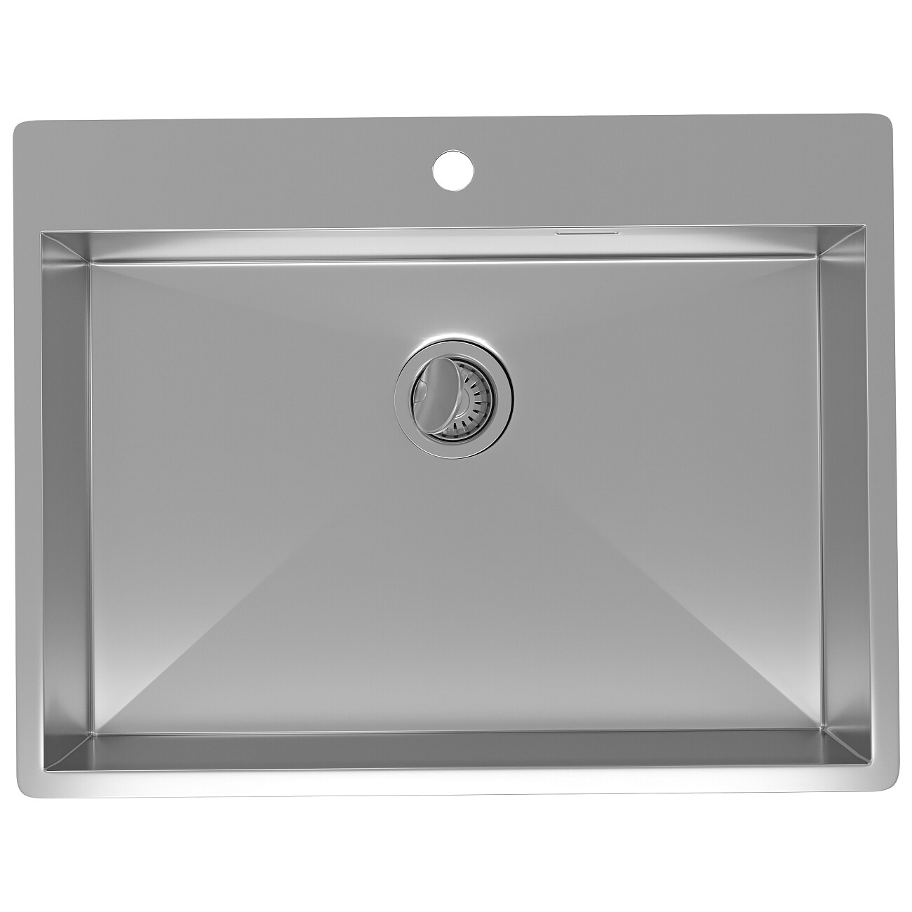 Кухонная мойка из нержавеющей стали 50х65 см полированная сталь Reflexion Iseo RX2265SS - изображение 2