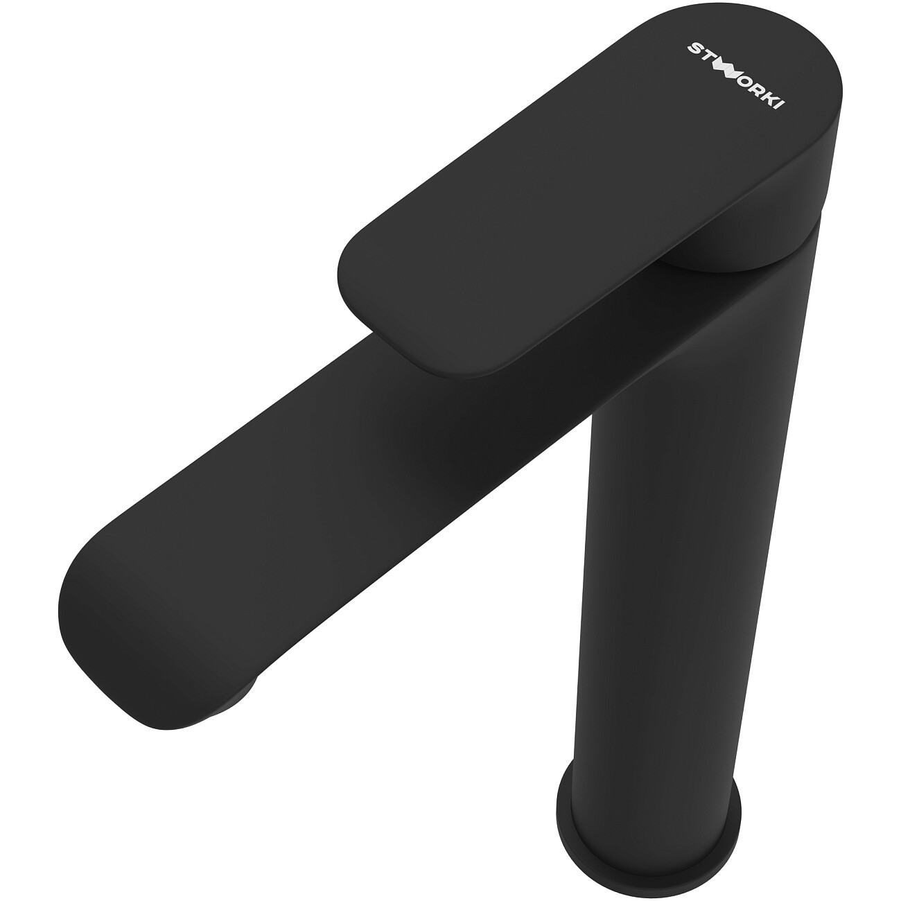 Смеситель для раковины однорычажный черный Stworki "Копенгаген" S42020BK - изображение 8