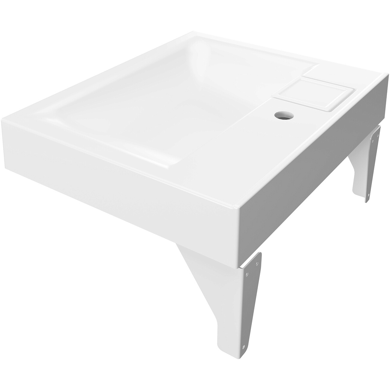 Раковина на стиральную машину 60х50 см белая Diwo "Ростов" RRnS500 - изображение 6