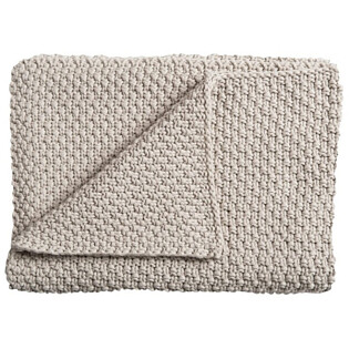 Плед детский хлопковый 75х100 см бежевый Sunny