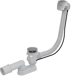 Слив-перелив для ванны полуавтомат квадратный хpом Ravak II X01507