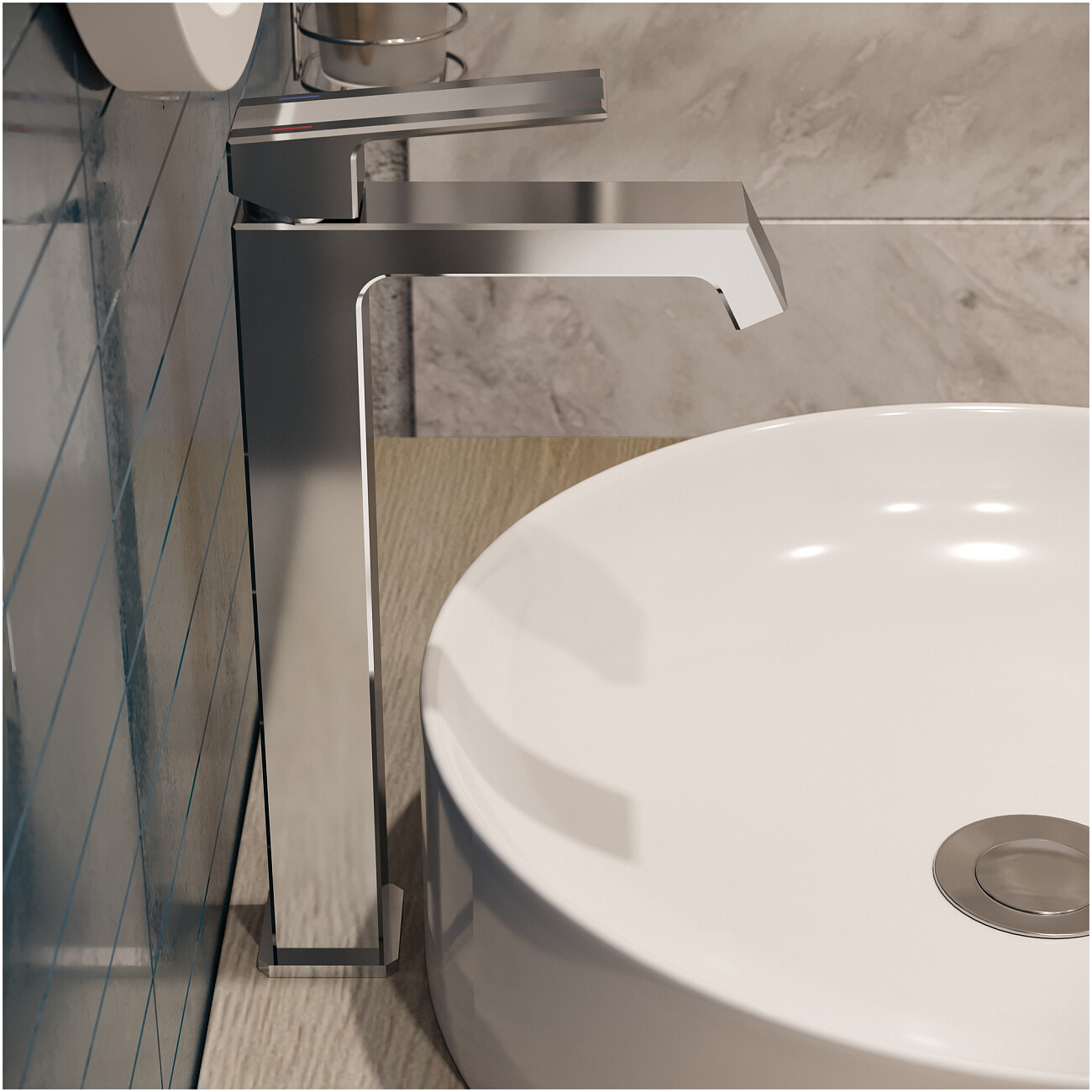 Смеситель для раковины однорычажный хром Stworki "Оденсе" S12020CR - изображение 7