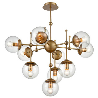 Люстра подвесная золото Vele Luce Modena VL5014P10