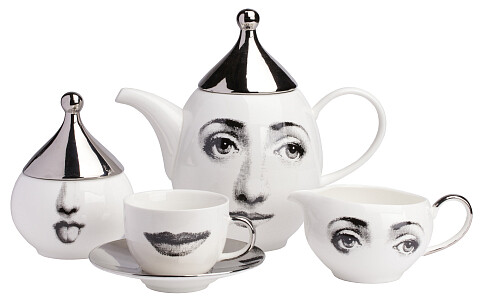 Чайный сервиз Пьеро Форназетти Faces Silver